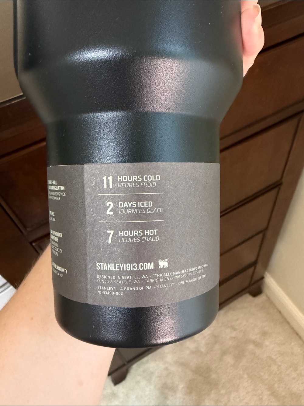 SOLD Stanley Black Chroma Collection 40 oz Quencher H2.0 Tumbler with Flowstate - Picture 10 of 17